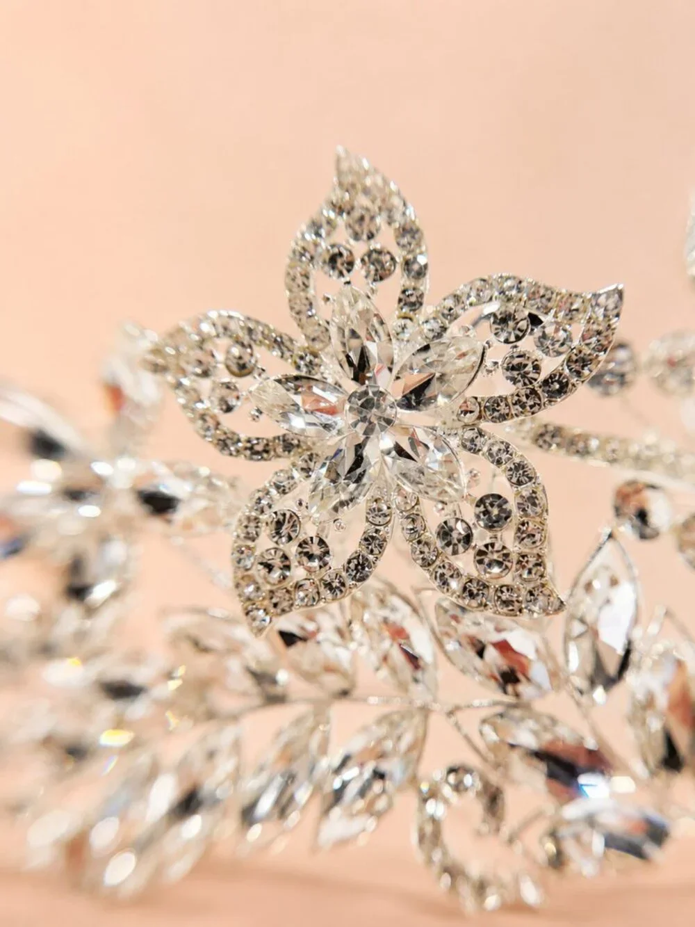 Clear Crystal Butterfly Tiara Crown Silver Rhinestone Pageant Bridal Prom crown